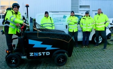 Groepsfoto van het SnelSchoonTeam