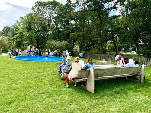 Waterspeelplaats in het Darwinpark